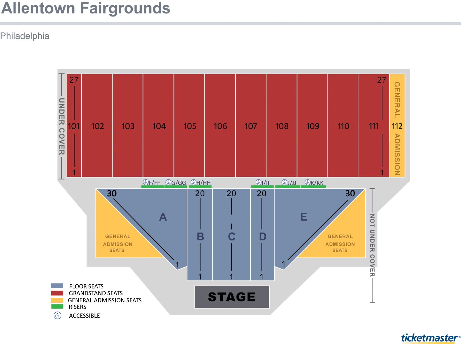 Venue Seating Charts Allentown Fair