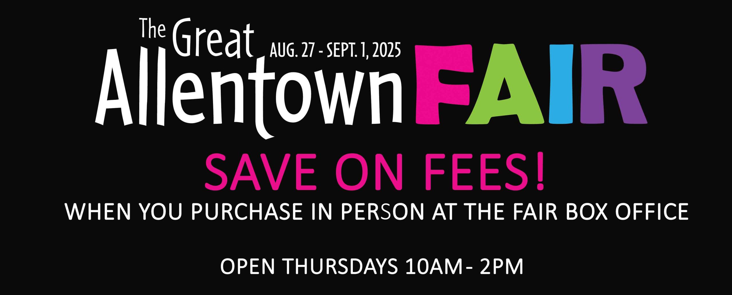 Save on Fees at Box Office Website Banner